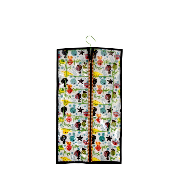 Hanger jilbab organizer motif | tempat penyimpanan jilbab