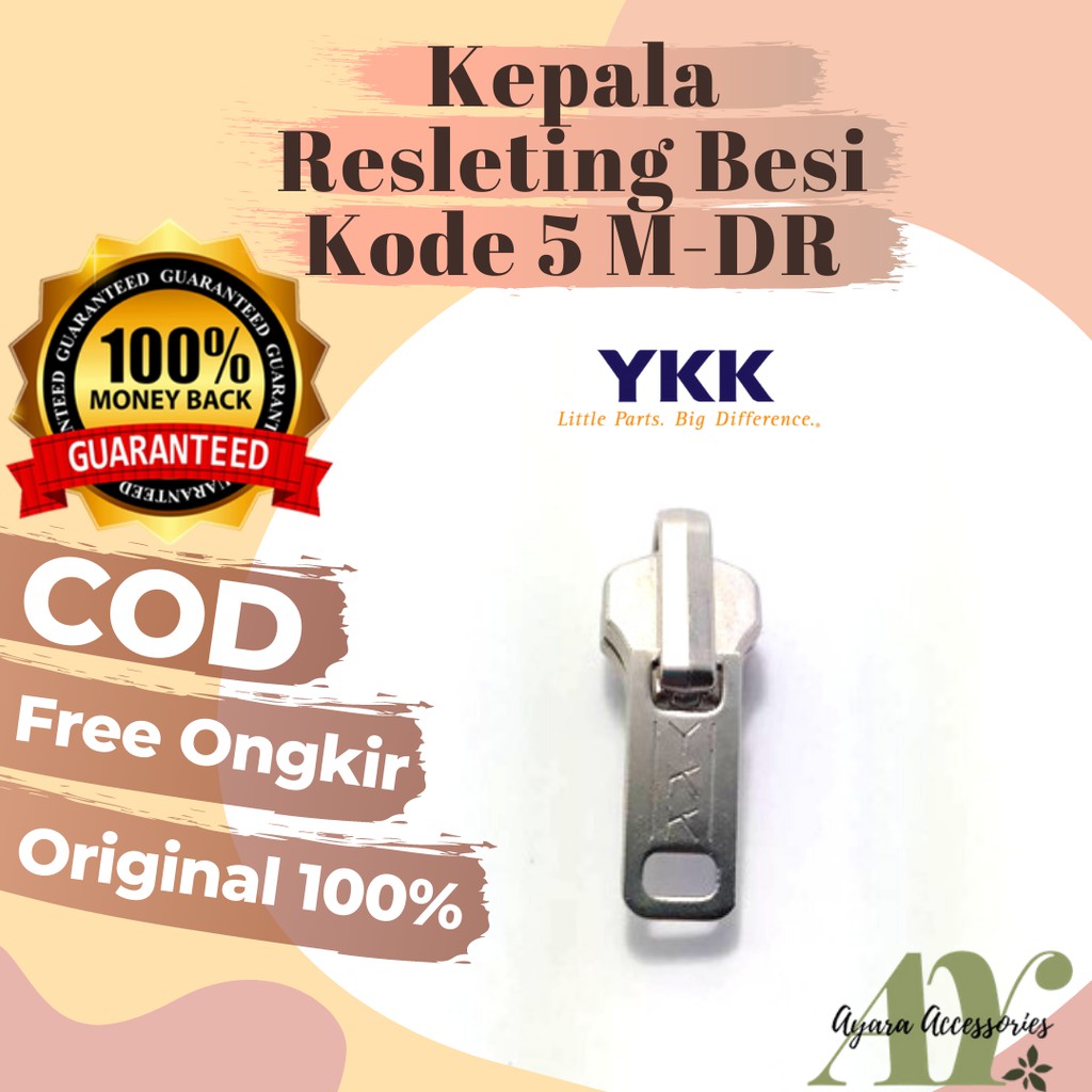 KEPALA RESLETING YKK JAKET BESI BOLAK BALIK TERMURAH