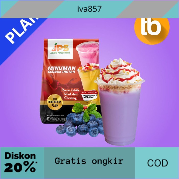 

PROMO JPS Bubuk Blueberry Plain (Bubuk minuman dan makanan) GRATIS ONGKIR