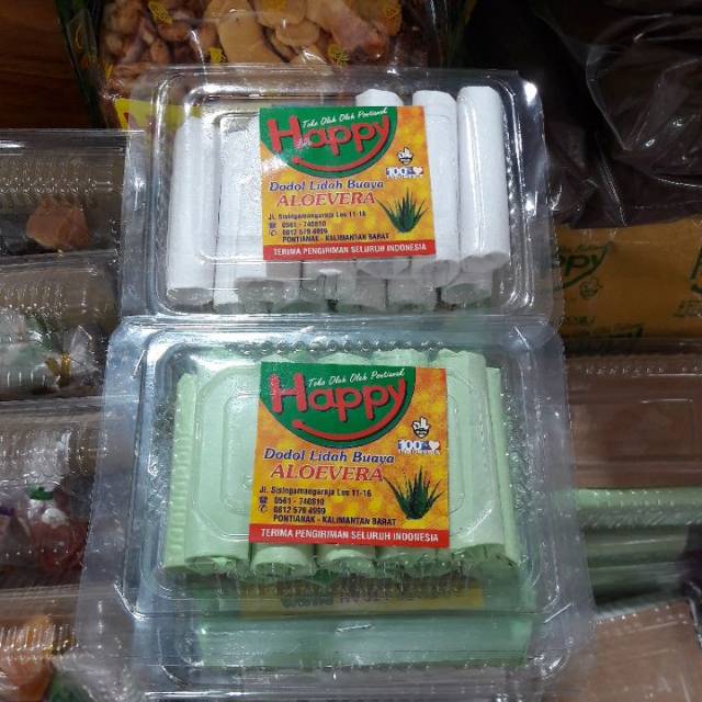 

Dodol lidah buaya khas pontianak 26k ada rasa original dan pandan