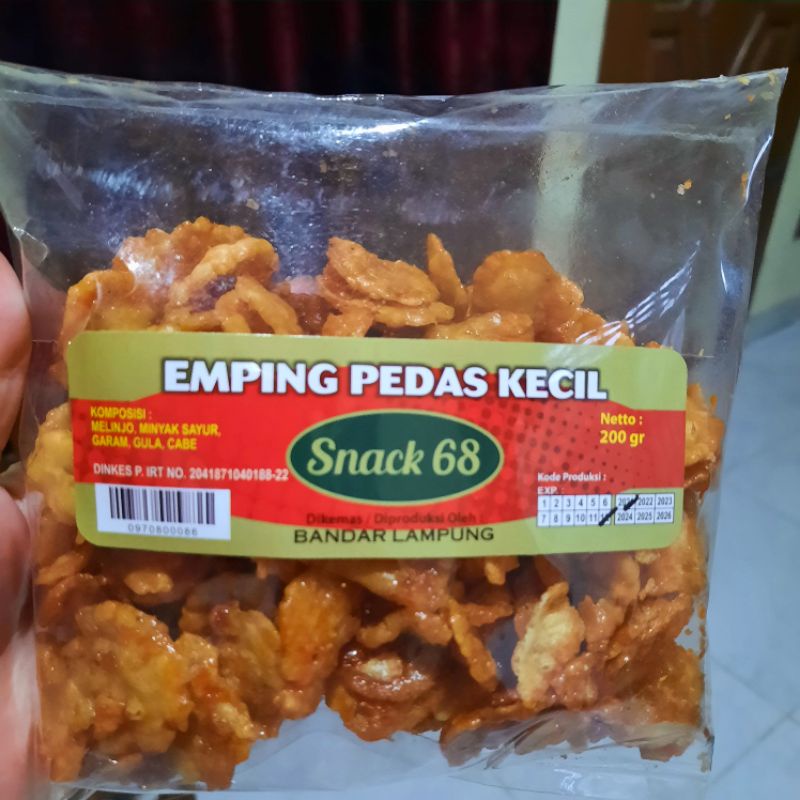 

emping pedas/aneka sari rasa/oleh2 khas lampung/snack