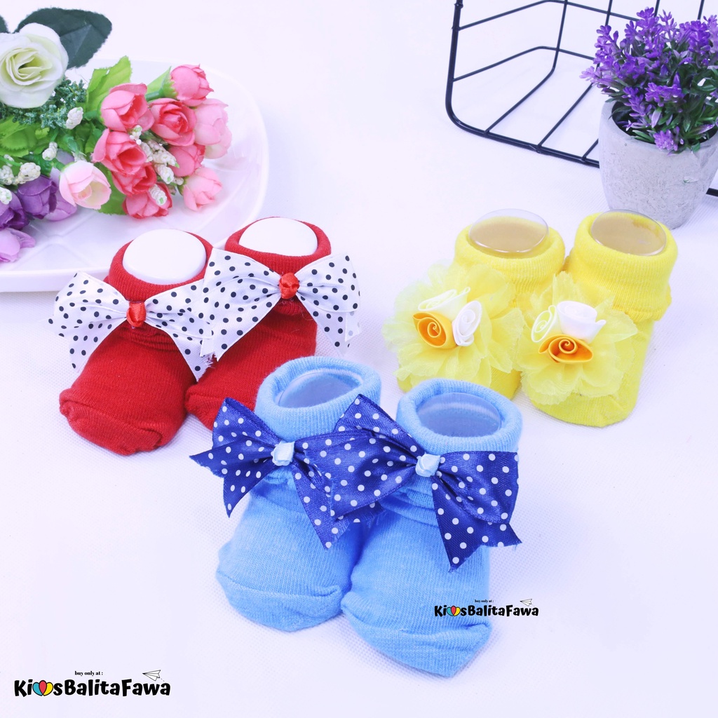 (SNI) Prewalker Socks 3D Bayi New Born / Anti Slip Kaos Kaki Baby Anak Perempuan Import Murah Polos Cewe Import