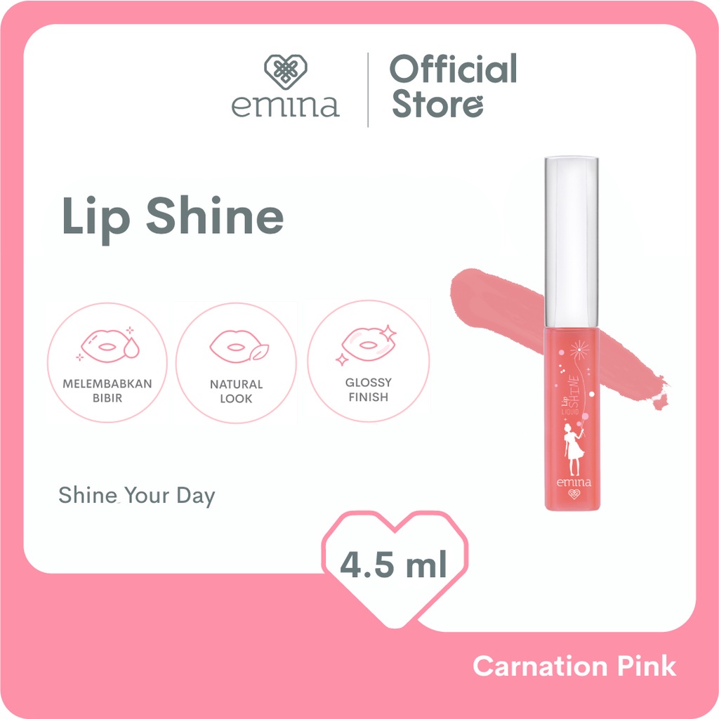 Emina Liquid Lip Shine 4.5 ml - Lip Gloss BISA COD