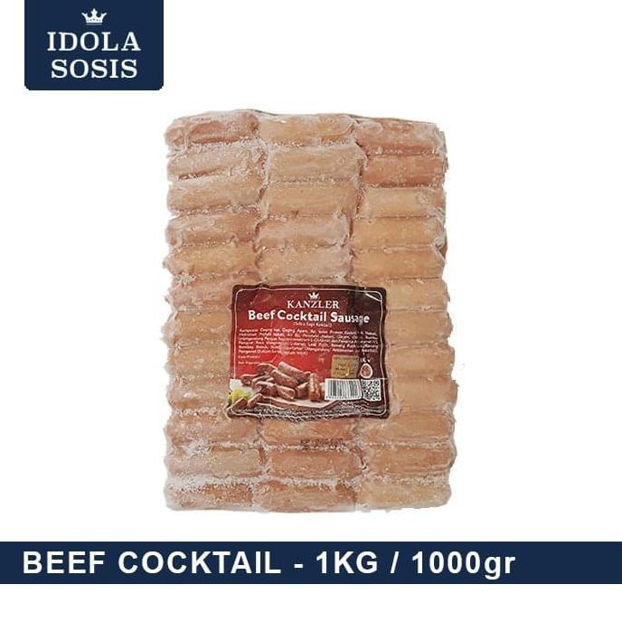 

windytriastuti13 1 Pack - Kanzler Sosis Beef Cocktail 1KG / 1000gr TERLARIS TERPERCAYA ORIGINAL