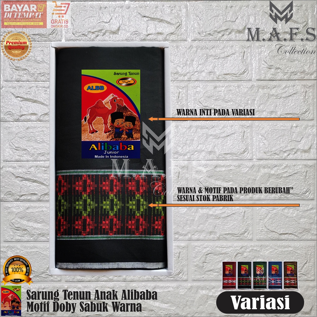 SARUNG ANAK SARUNG MOTIF POLOS SABUK WARNA ALIBABA NEW