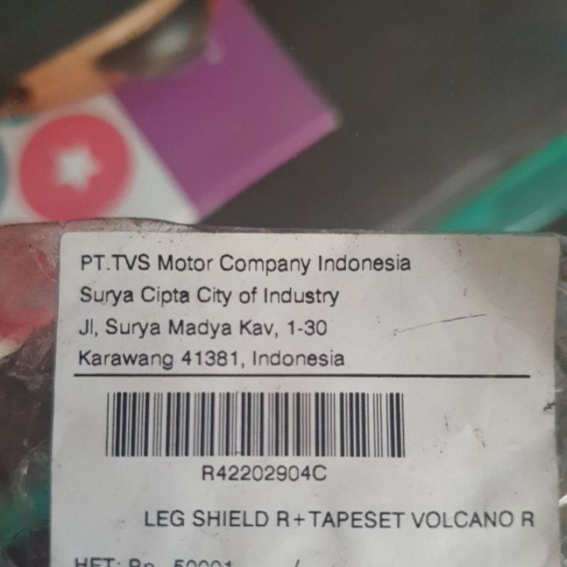 Leksil Luar/Sayap Dazz merah kanan TVS ori