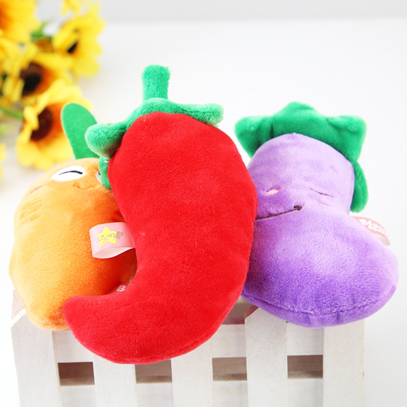 Mainan Kucing Kartun Bahan Plush Plush Kunyah Interaktif Mainan Bola Boneka Gigitan Anjing Kucing
