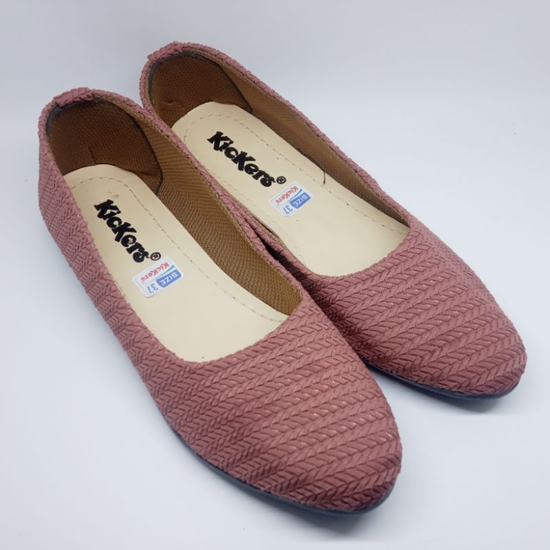 Promo 4.4 flatshoes wanita kickers kode RJ01 | sepatu flat shoes kickers