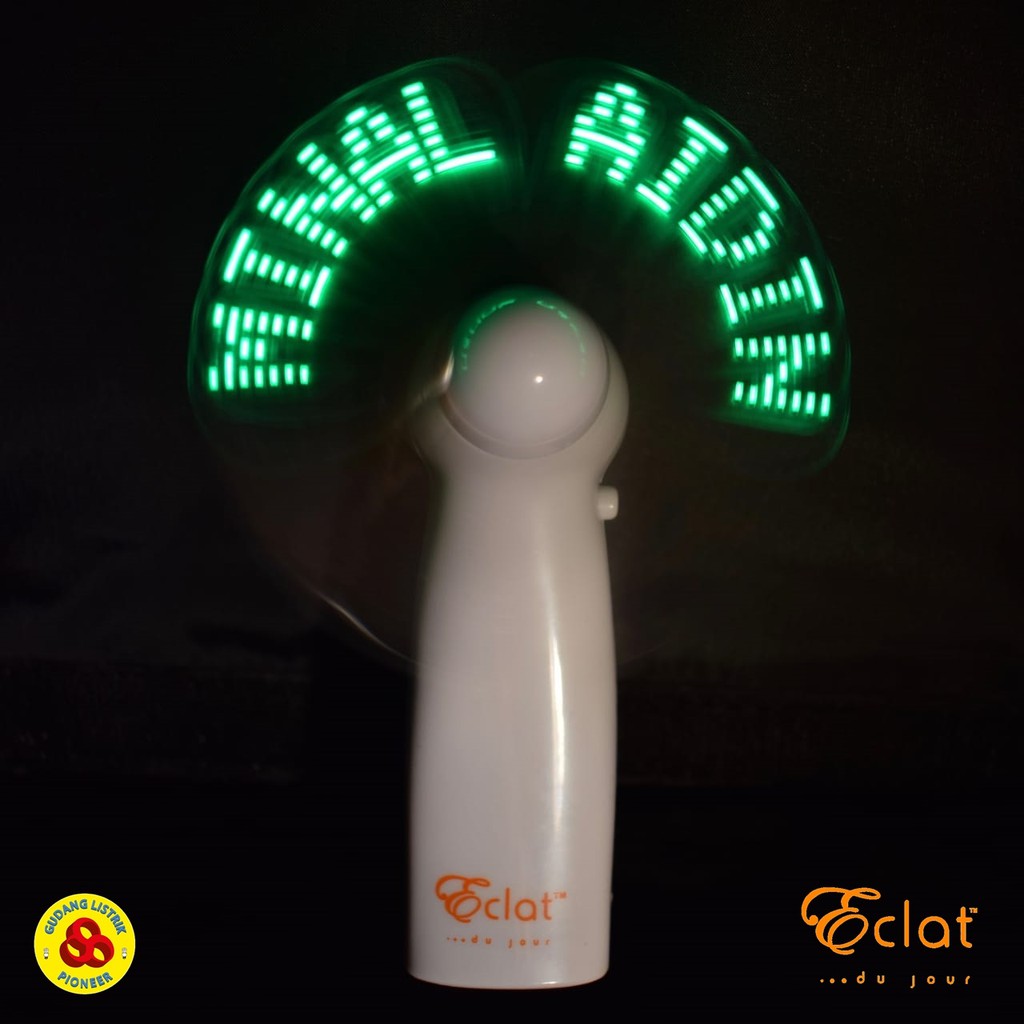 Eclat LED Mini Fan Dengan Pesan Souvenir Idul Fitri Minal Aidin