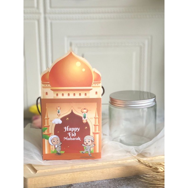 5pcs KOTAK TENTENG BOX IDUL FITRI TOPLES JAR BOX LEBARAN HAPPY EID 06 KOTAK IDUL FITRI