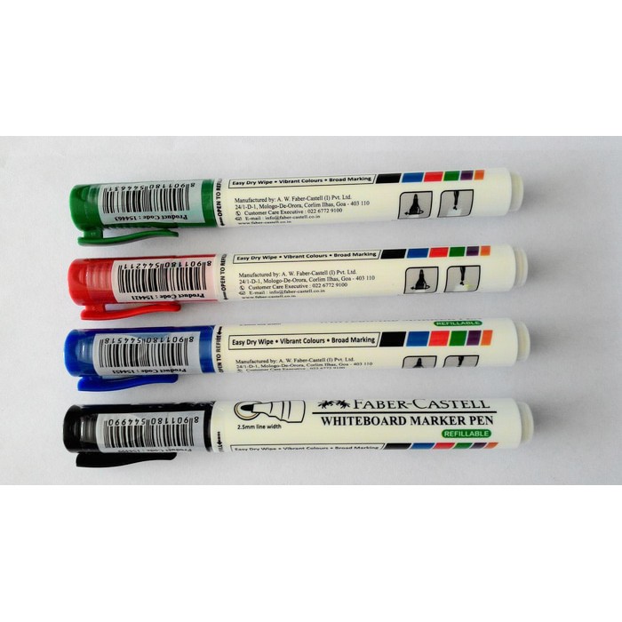 

Spidol Whiteboard WB Marker Faber Castell - 2.5 mm