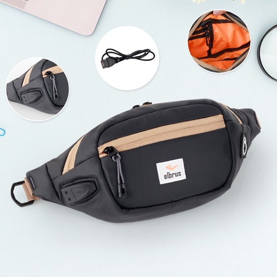 Waistbag Pria Waterproof Tas Slempang Weistbag Pria Distro 707