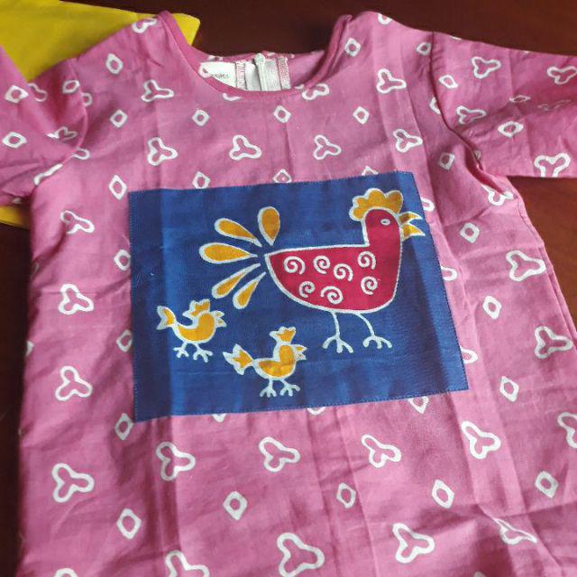 Batik Anak - Kenisha Pink Blue