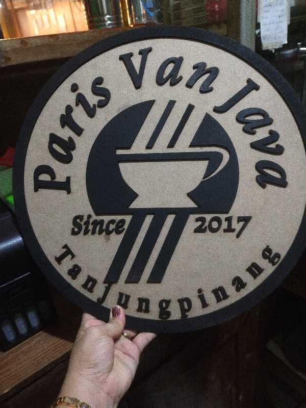 Leter Sign Neon Box Plang Toko Kayu