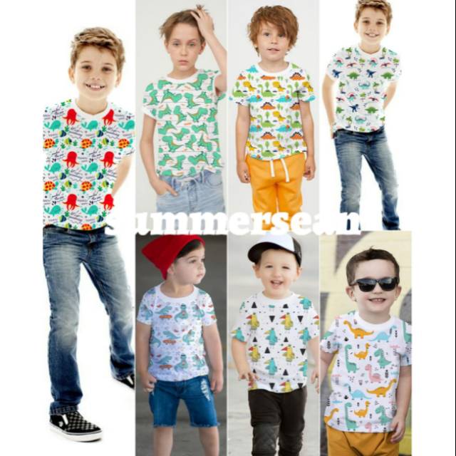 KAOS SUMMERSEAN PRINTED TEE IMPORT MURAH BERKUALITAS