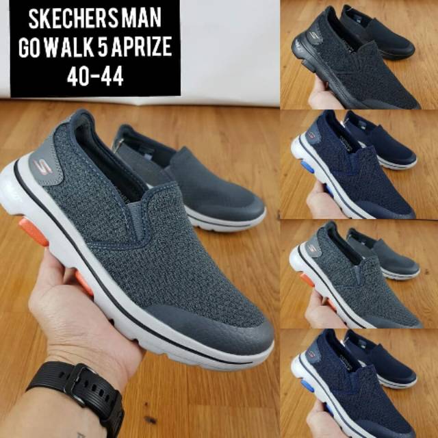 Skechers / Skechers pria go walk 5 APPRIZE MAN / Skechers go walk5 man / Skechers gowalk 5 / Sepatu pria Skechers go walk5