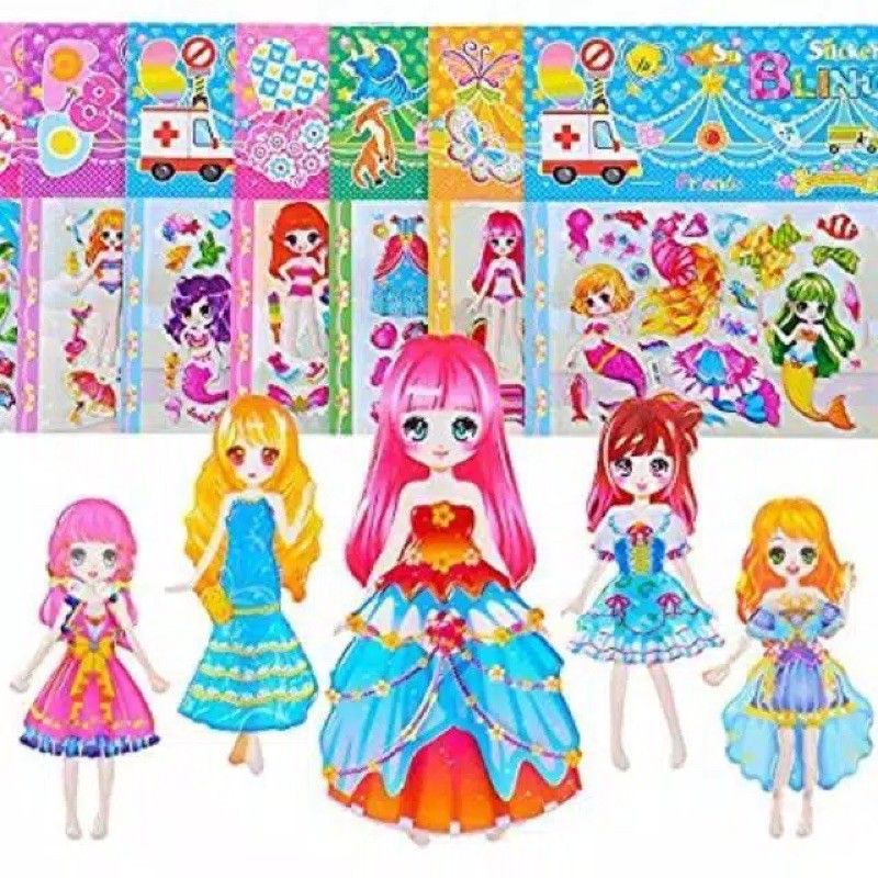 Sticker Timbul / Stiker Anak / Gambar Tempel Karakter