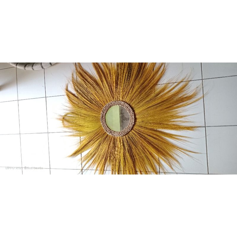 WALL DECOR CERMIN RAYUNG KECIL TERUMAH WARNA WARNI DEKORASI RUMAH DINDING