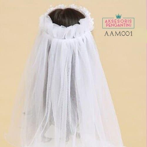 Aksesoris Slayer Flower Crown Pesta Anak l Mahkota Bunga Putih-AAM 001