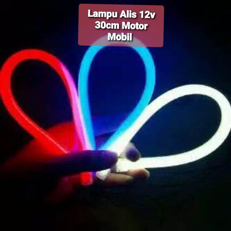 LED ALIS 30 CM 12 VOLT SPECTRUM VARIASI MOBIL DAN MOTOR WARNA WARNI MERAH PUTIH BIRU ICY UNGU HIJAU