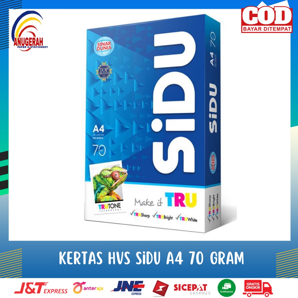 

KERTAS HVS SIDU / SINAR DUNIA A4 70 GR MURAH (RIM)