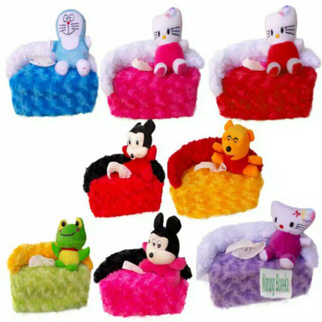 Best Seller ! Sarung Tempat Tissu Bulu Karakter