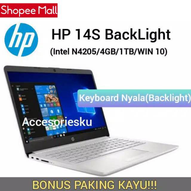 Laptop Hp 14s Cf1046tu 14 Intel 4205u Ram 4 Gb 1 Tb Hdd Windows 10 Shopee Indonesia