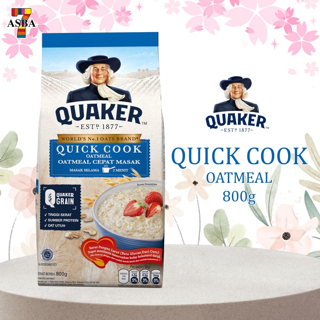 

QUAKER QUICK COOKING OATMEAL 800GR