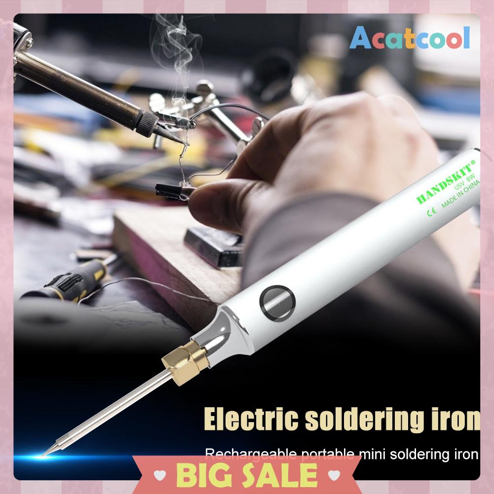 Solder Besi Mini Elektrik Portable Suhu Adjustable 8W 5V