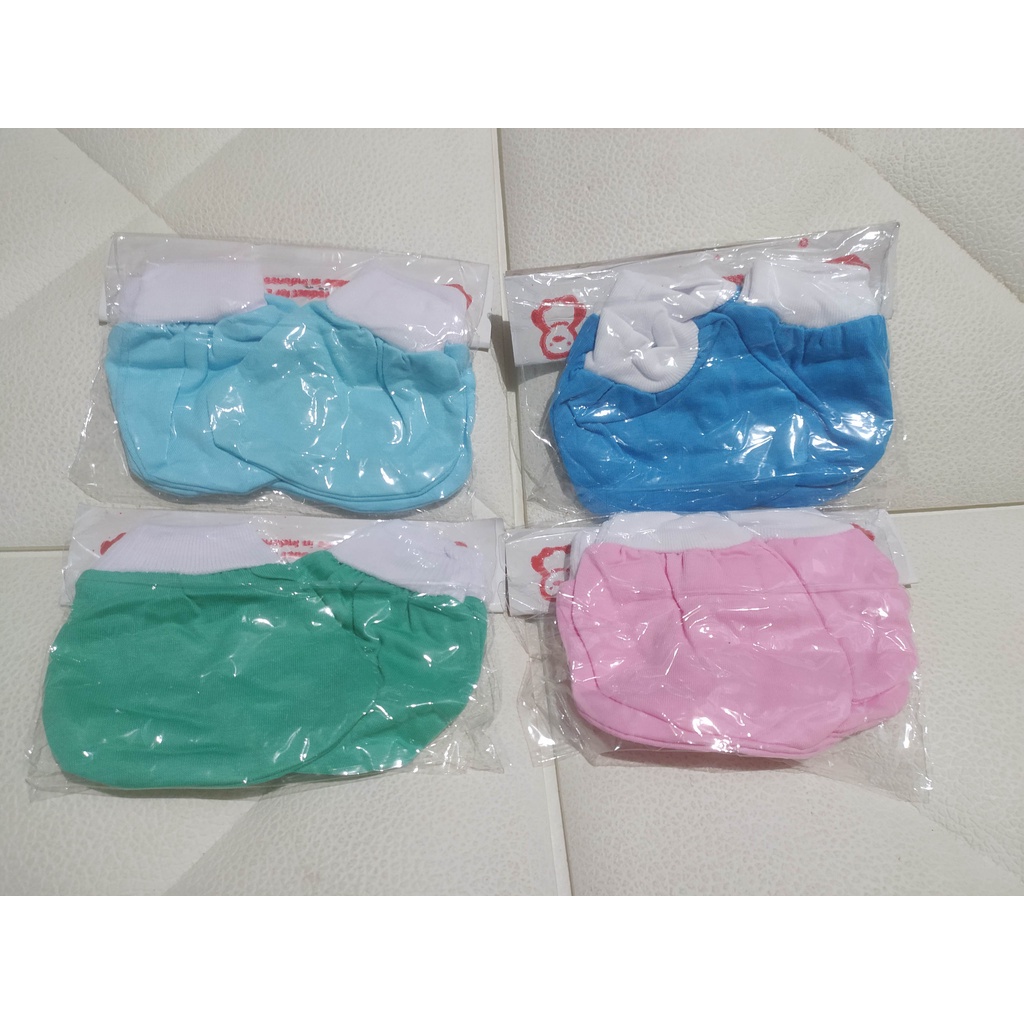 SS - 1 Set (Tangan Kaki) Sarung Tangan Petite ( Cinta ) / Sarung Tangan Bayi Murah