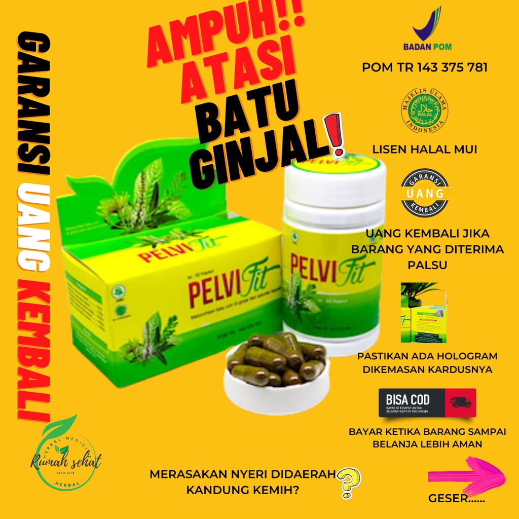 PELVIFIT Obat Herbal Gagal Ginjal, Batu Ginjal, Batu Empedu, Peluruh Batu Ginjal Pelvifit Dari Natur