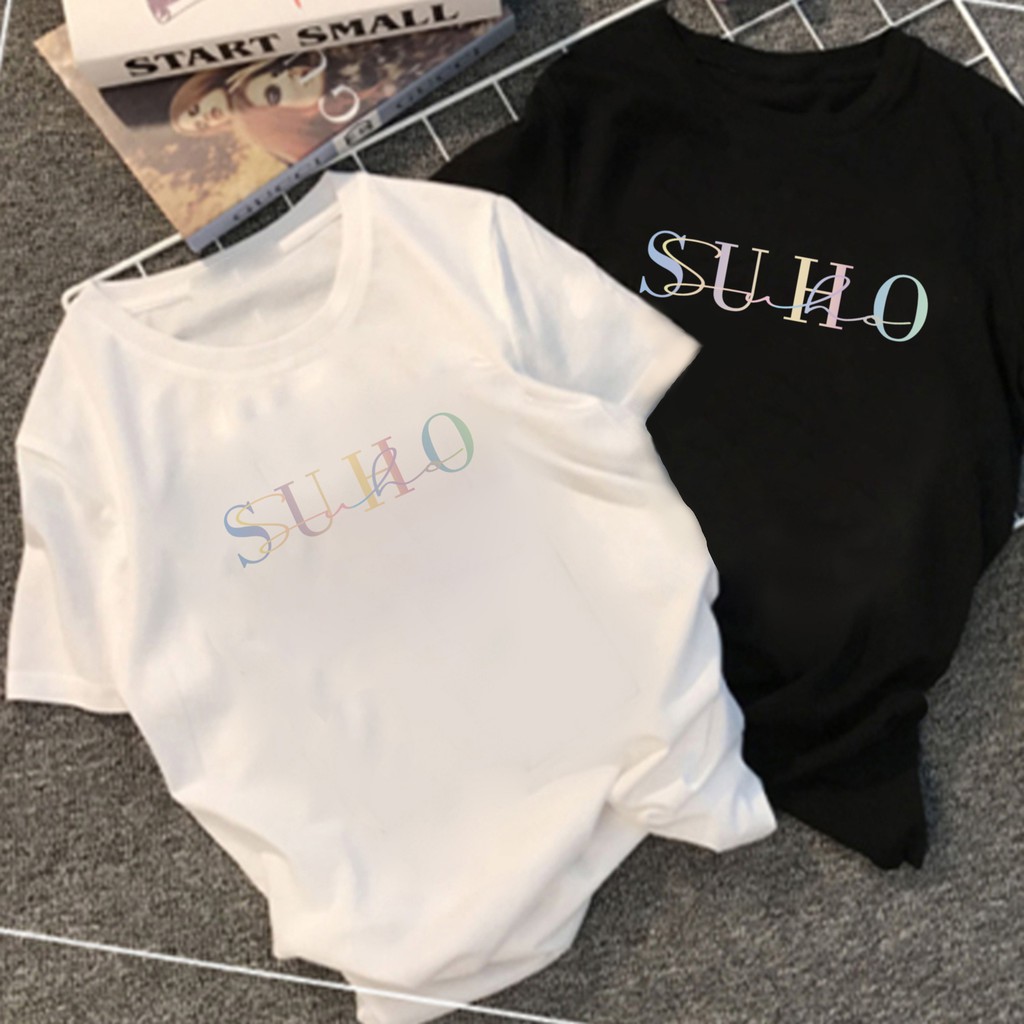 Kaos Kpop Unisex EXO Suho Name