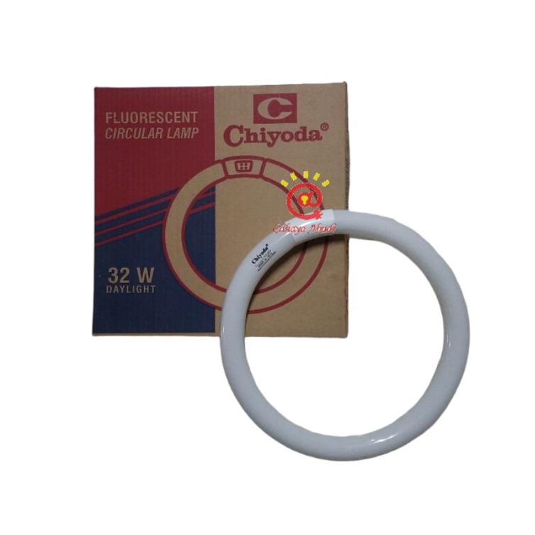 Lampu TL Ring 32 Watt Chiyoda Bulat Putih / Lampu TL Bulat 32W Putih