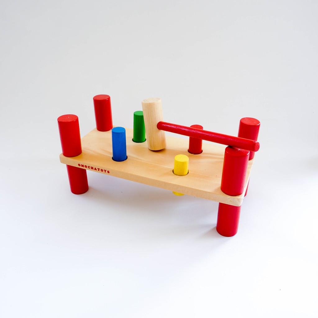4 Hammer Bench - Mainan Palu Kayu