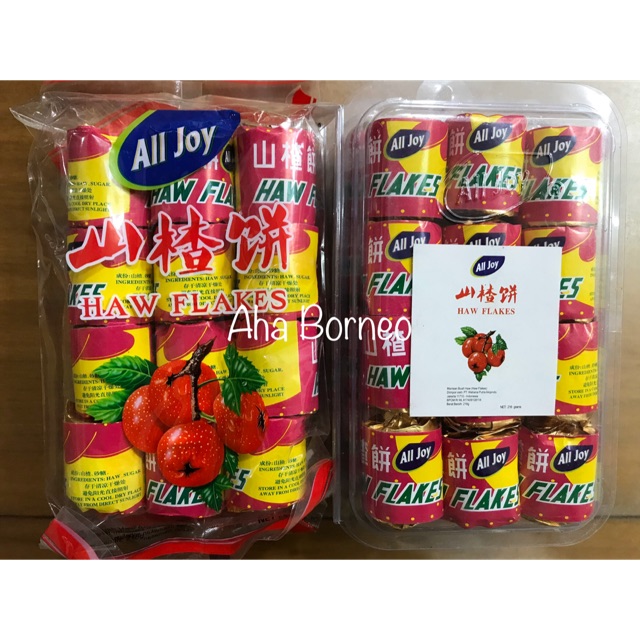 

Haw Flakes Sancapiang 12pcs All Joy / Manisan Buah Haw Asam Manis Sanca