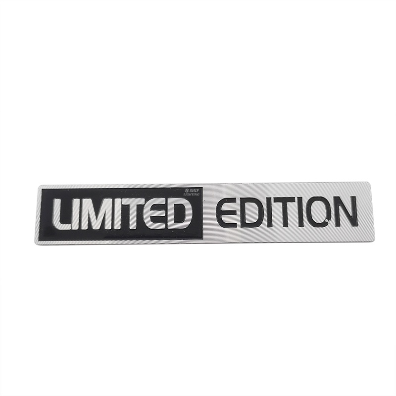 1pc Stiker Emblem Logo Tulisan Limited Edition Bahan Metal Untuk Dekorasi Mobil Universal