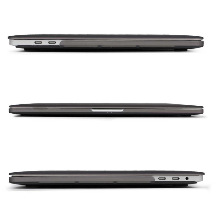 Macbook 12&quot; A1534 Premium Matte Full Body Case - Front and back - Hitam