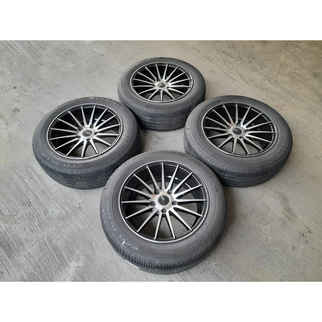 Velg Mobil Bekas Ring 16 Hsr Tsukuba Pcd 5x114,3 + Ban