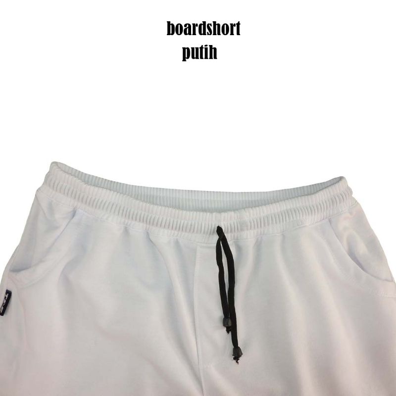 boarshort/boxer/pria/wanita/unisex/putih