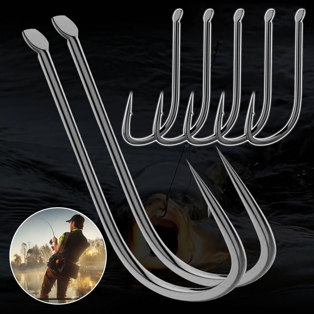 Preva 500pcs Fish Hook Perlengkapan Memancing Jigging Carp High Carbon Steel Fishhooks
