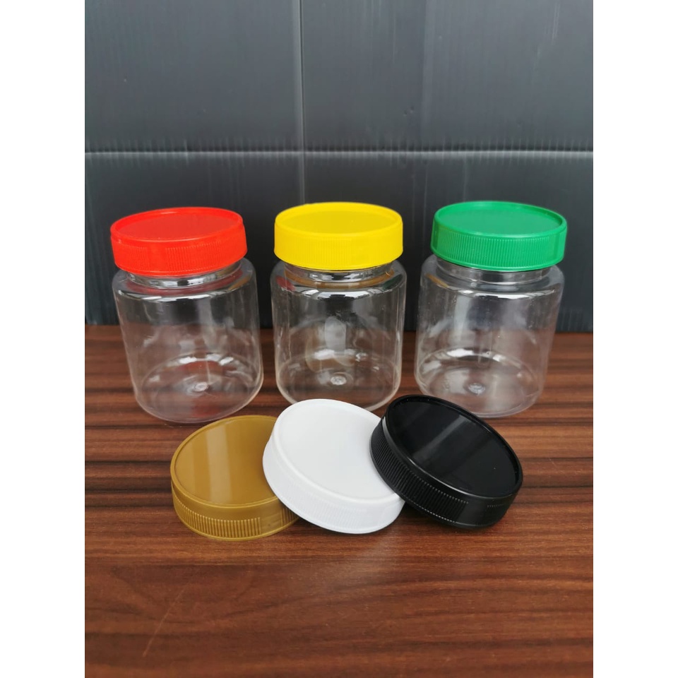 TANPA FLUG - Toples Plastik 150 150ml 200 200ML SLIM Ring KOTAK BULAT | Toples Sambal | Toples Bumbu | Toples Bawang