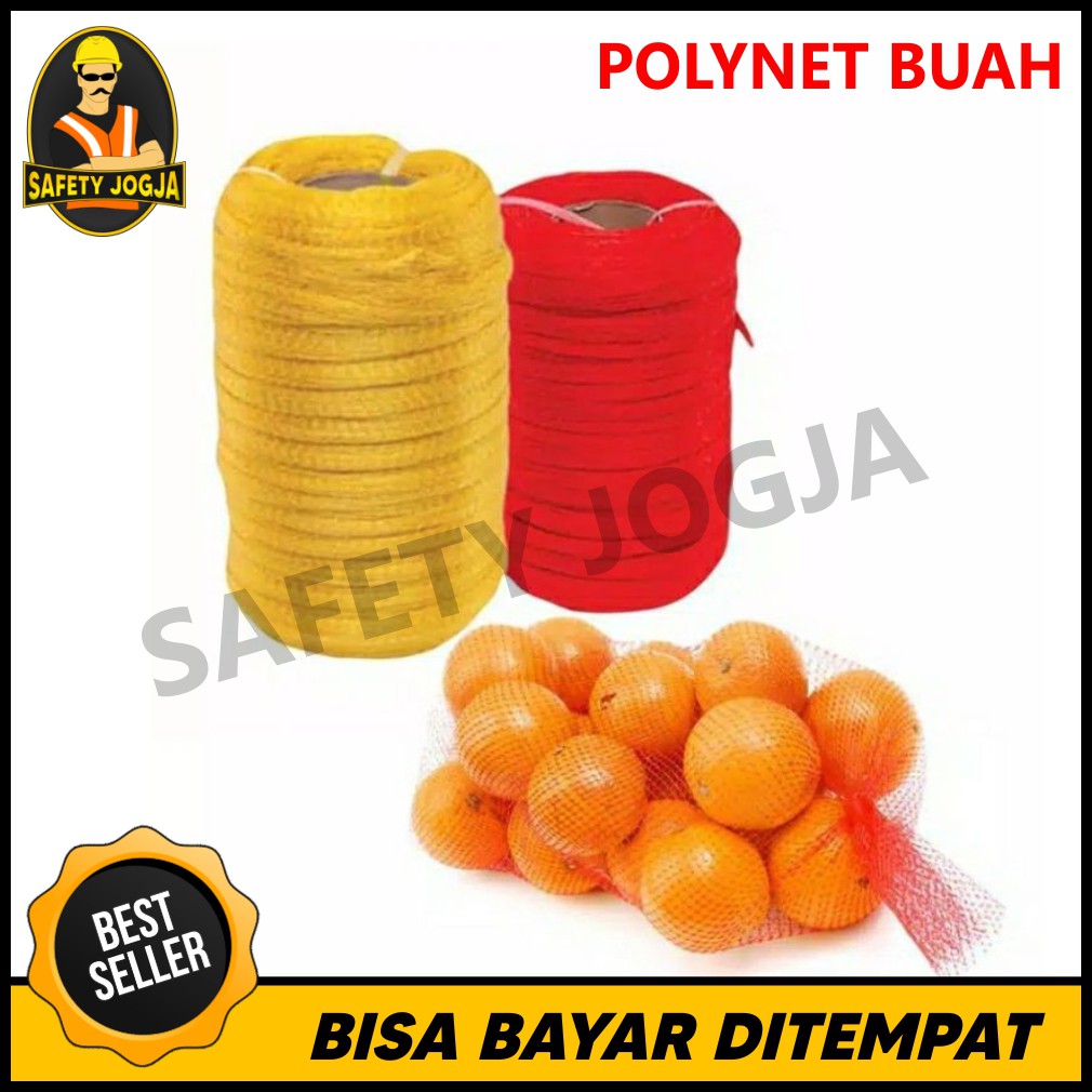 JARING BUAH POLYNET SAYUR 100M - Kuning DAN MERAH