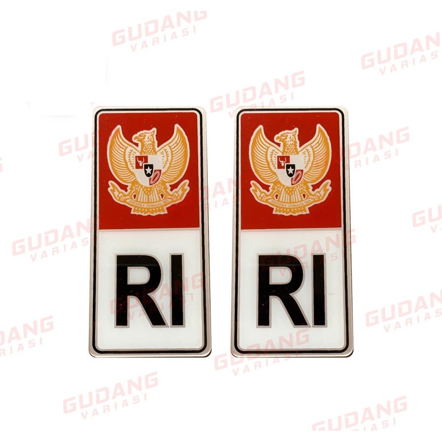 Emblem RI plat mobil