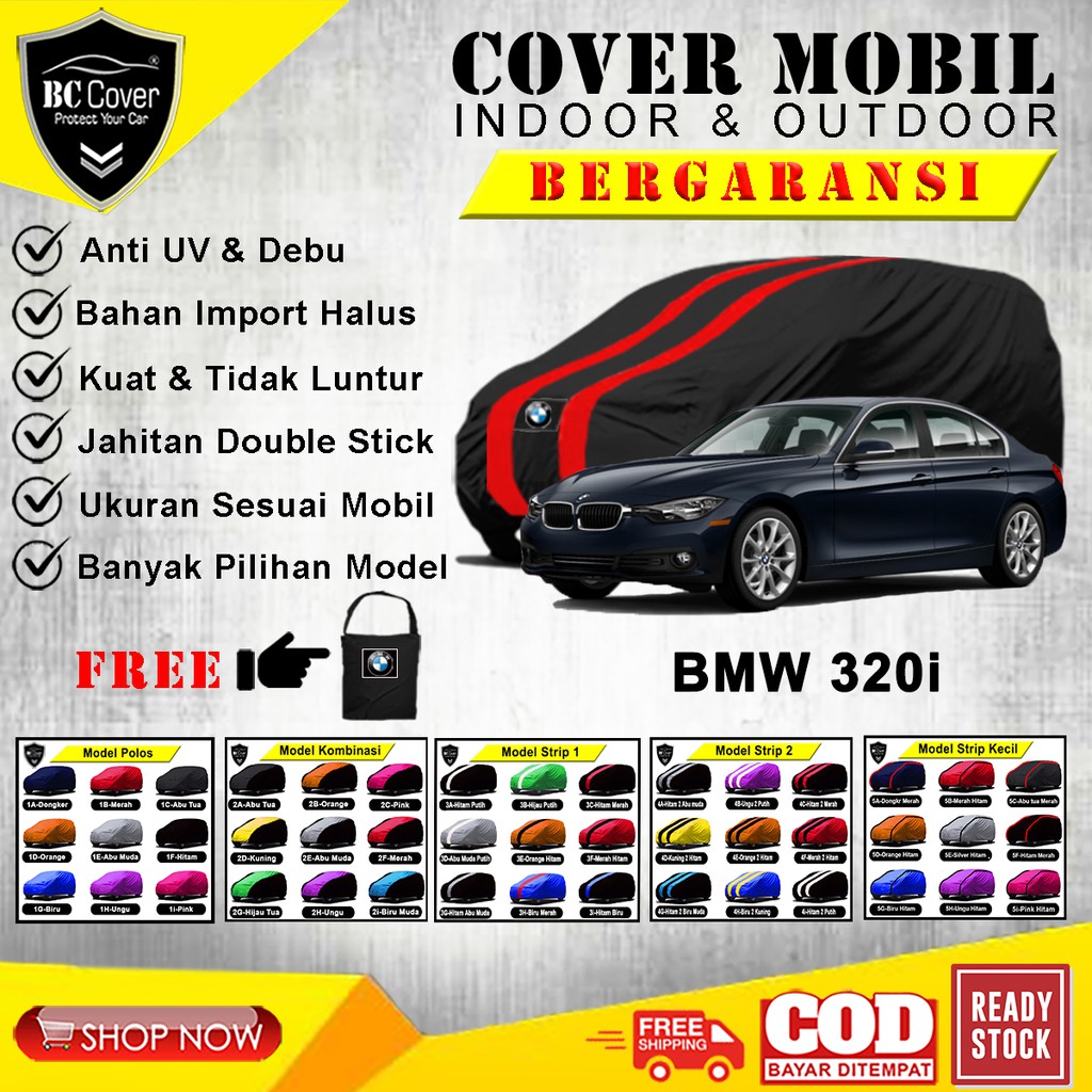 Body Cover Mobil Sedan BMW 320i, Sarung Mobil BMW 320i, Selimut Mantel Tutup Pelindung Jas Mantol Kerudung Penutup Sedan BMW 320i Outdoor