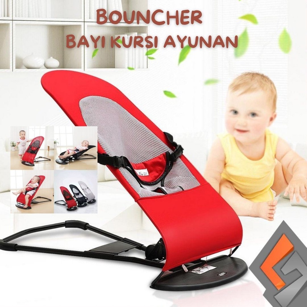 Ayunan Bouncher Bayi Kursi Ayunan Bayi Lipat Infant Seat Tempat Tidur Bayi Kursi Goyang Bayi Kursi Ayun Bayi