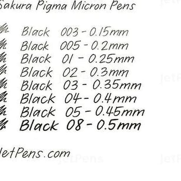 

⚒¤ sakura pigma micron 05 ¤