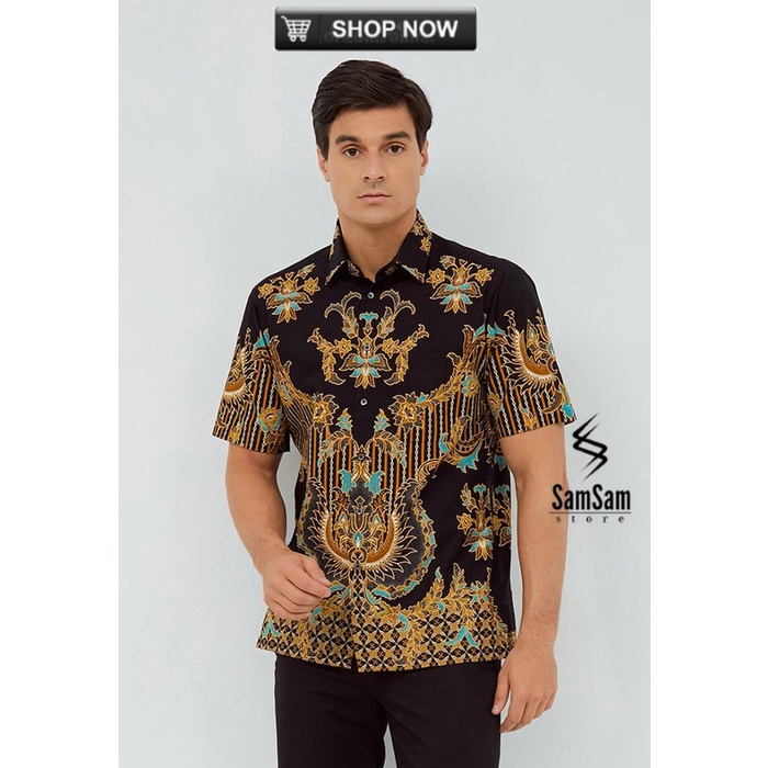 Alisan Kemeja Lengan Pendek Batik Reguler 10661 BTKRG10661MERAHSS - Merah, S