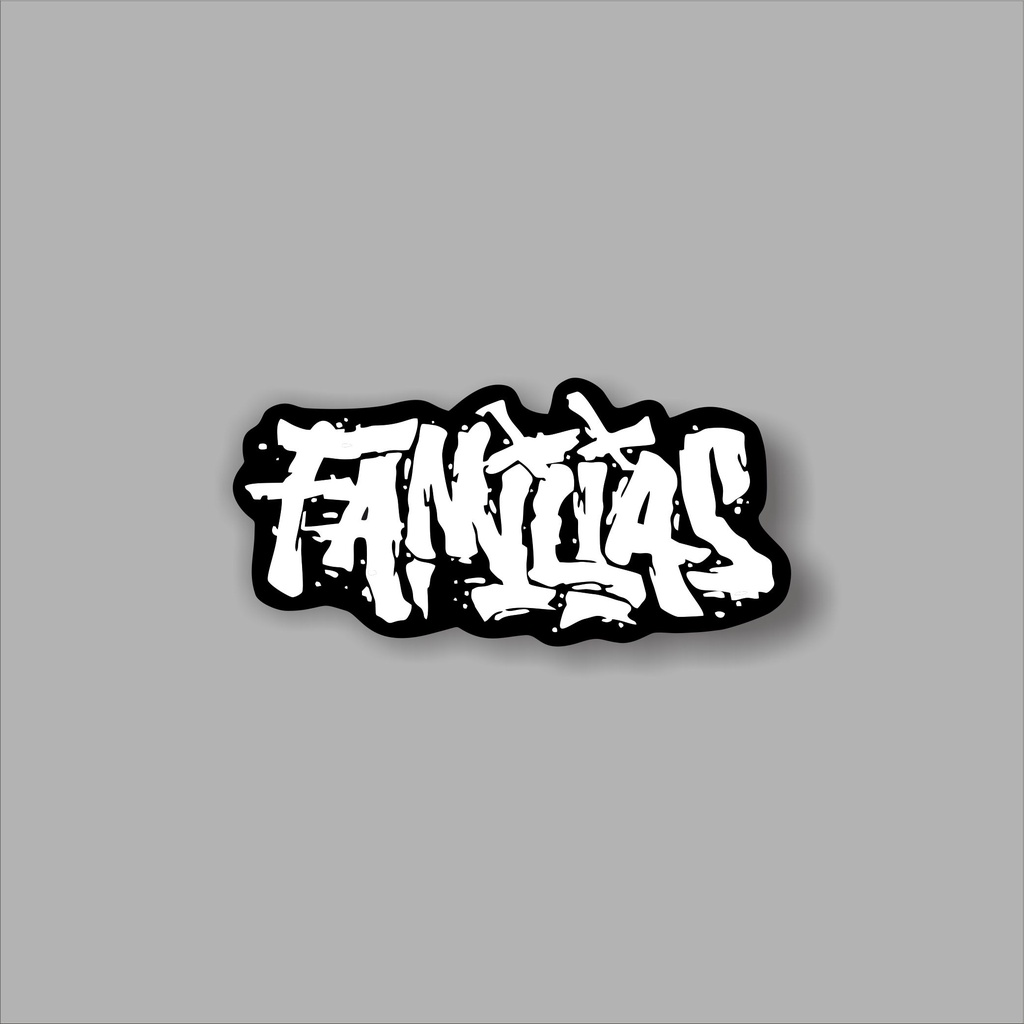 

Stiker brand stiker distro Familias bahan grafac anti air