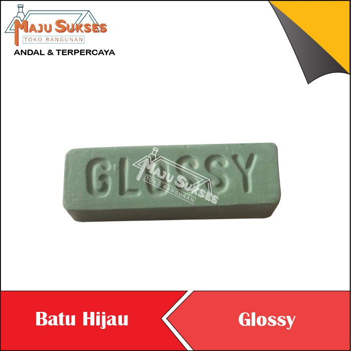 Batu hijau poles ijo stenlis stainless / aluminium / vernekel batangan / cream termurah