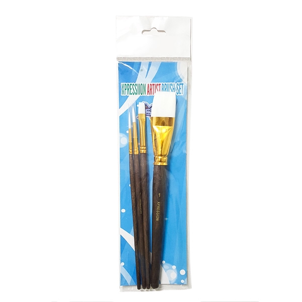 

Xpression Brush Set 7062-4 / Kuas Lukis Set